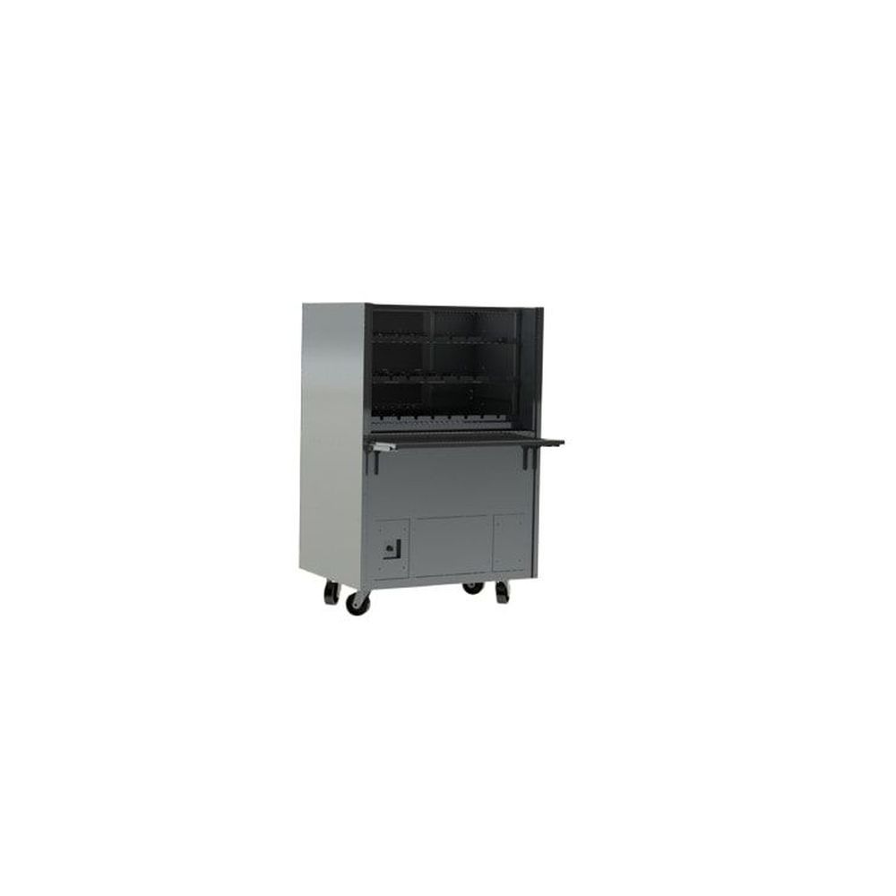 Tomasi 127 Volts Charcoal Barbecue Grill With 23 Skewers, 42 X 33 X 65 Inch