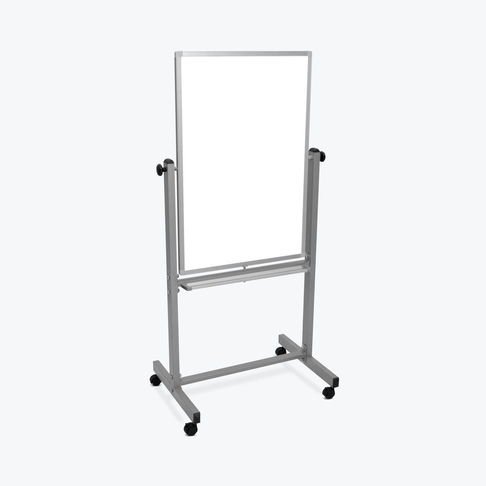 Luxor Double-sided Dry Erase Magnetic Mobile White Board, 27 X 21 X 59 Inch