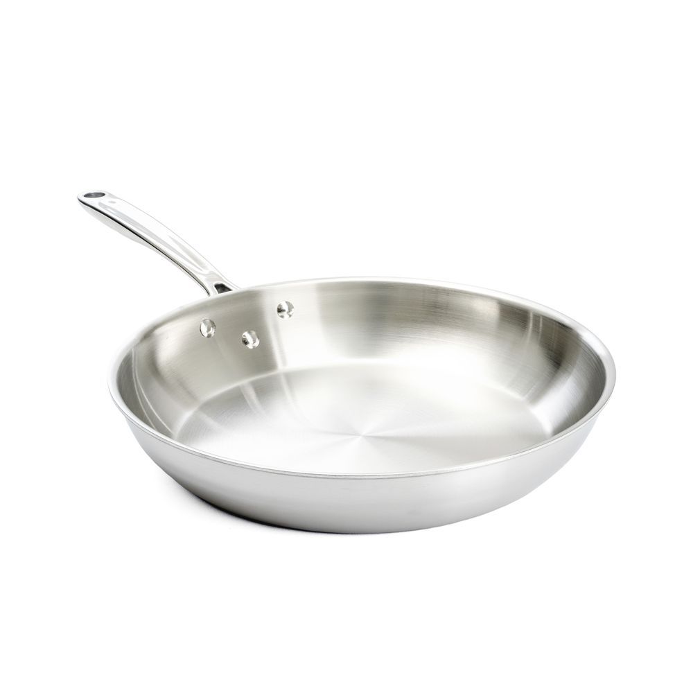 Thermalloy Tri-ply Natural Finish Fry Pan With Progrip Handle, 11 X 2 In