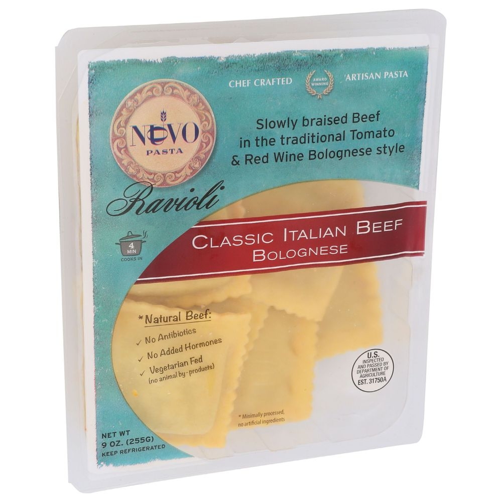 Nuovo Pasta Classic Italian Beef Bolognese Ravioli, 9 Ounce -- 6 per case