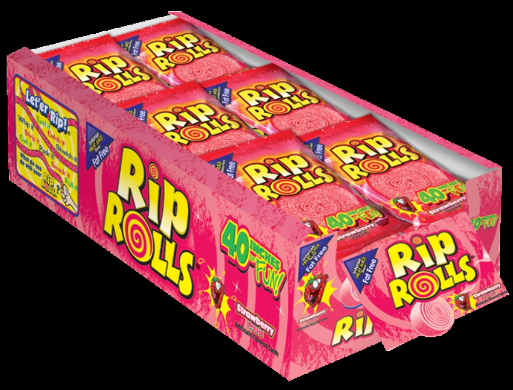 Rip Rolls - Strawberry, 1.4 Ounce -- 288 per case.