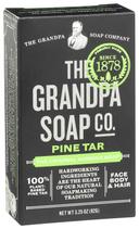 The Grandpa Soap Co Original Pine Tar Face Body and Hair Soap, 3.25 Ounce