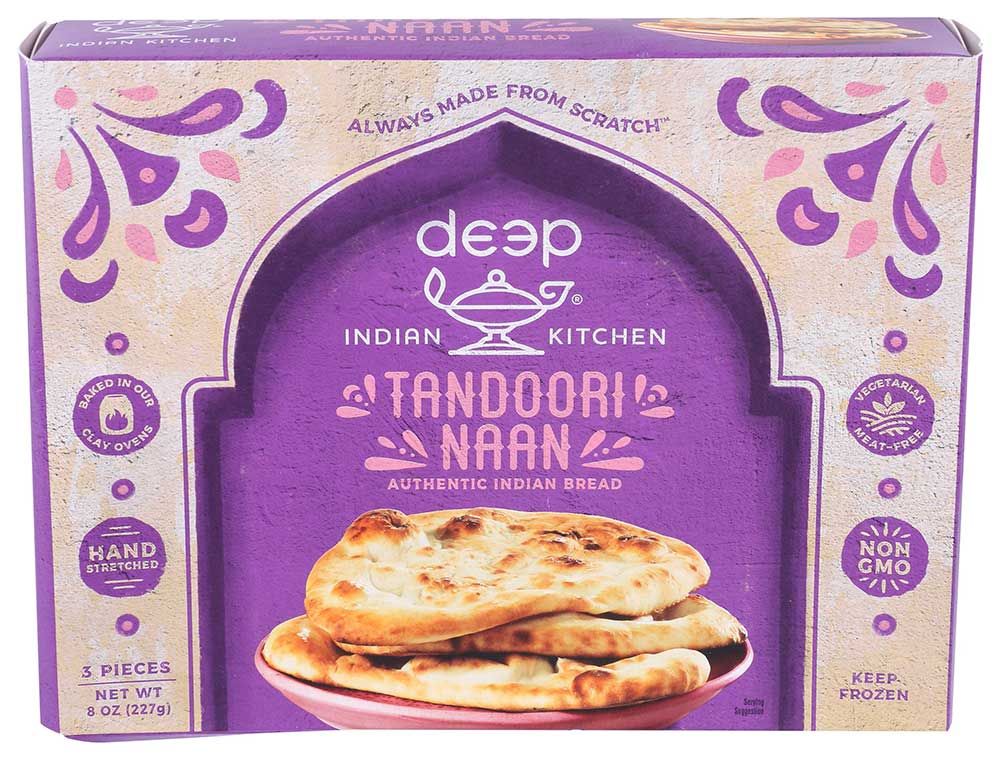 Deep Indian Kitchen Tandoori Naan Bread, 8 Ounce -- 8 Per Case