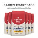 Seattles Best Coffee Lighthouse Blend Light Roast Whole Bean Coffee, 12 Ounce -- 6 per case