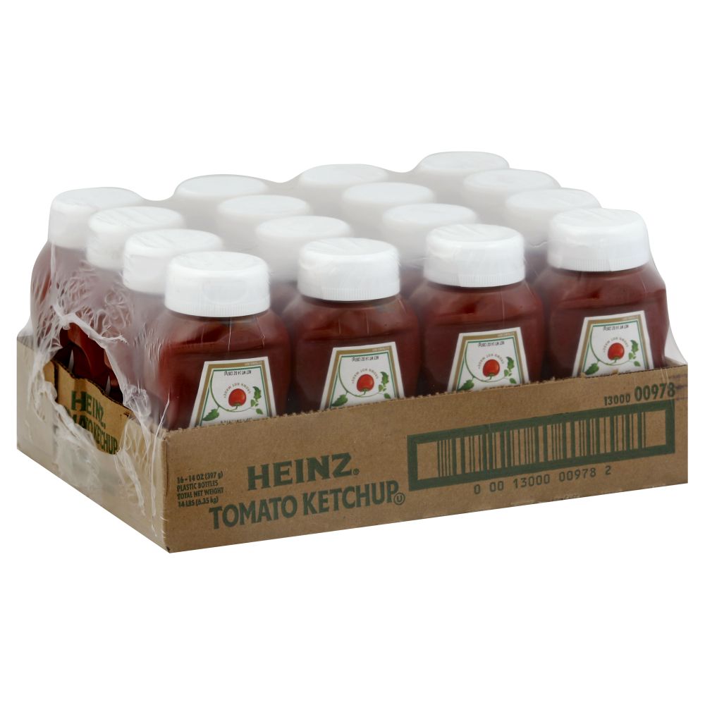 Heinz Stay Clean Cap Tomato Ketchup, 14 Ounce -- 16 Per Case