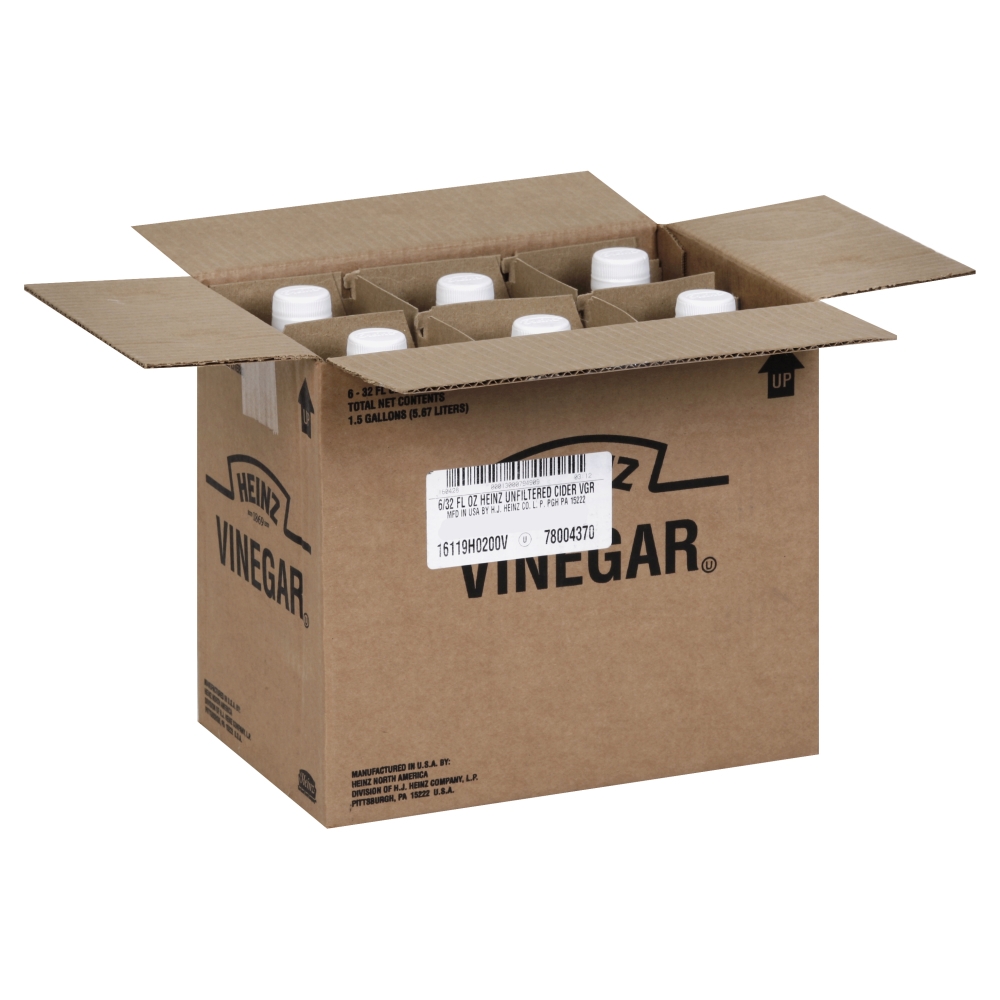 Heinz Unfiltered Apple Cider Vinegar, 32 Ounce -- 6 per case.