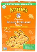 Annies Homegrown Organic Honey Baked Bunny Graham Snacks, 7.5 Ounce -- 12 per case