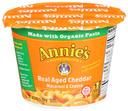 Annies Homegrown Real Aged Cheddar Microwavable Macaroni and Cheese Cup, 2.01 Ounce -- 12 per case