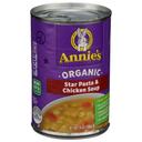 Annies Homegrown Organic Star Pasta and Chicken Soup, 14 Ounce -- 12 per case