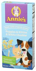 Annies Organic Puppies and Kitties Pasta with White Cheddar Cheese, 6 Ounce -- 12 per case