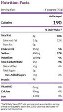 Annies Uncured Pepperoni Pizza Poppers, 6.8 Ounce -- 12 per case