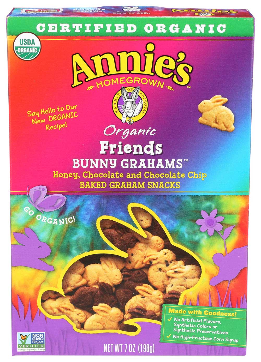 Annies Homegrown Organic Friends Baked Bunny Graham Snacks, 7 Ounce -- 12 per case