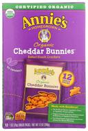 Annies Homegrown Organic Cheddar Bunnies Baked Cracker, 1 Ounce - 12 count per pack -- 4 packs per case