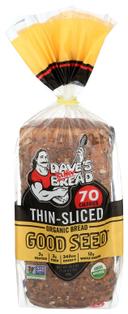 Daves Killer Bread Organic Good Seed Thin Sliced Bread, 20.5 Ounce -- 10 per case