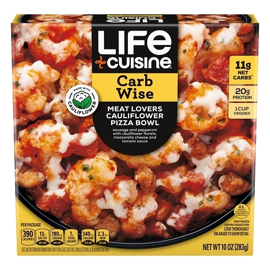 Life Cuisine Frozen Meat Lovers Cauliflower Pizza, 283 Gram -- 10 per case