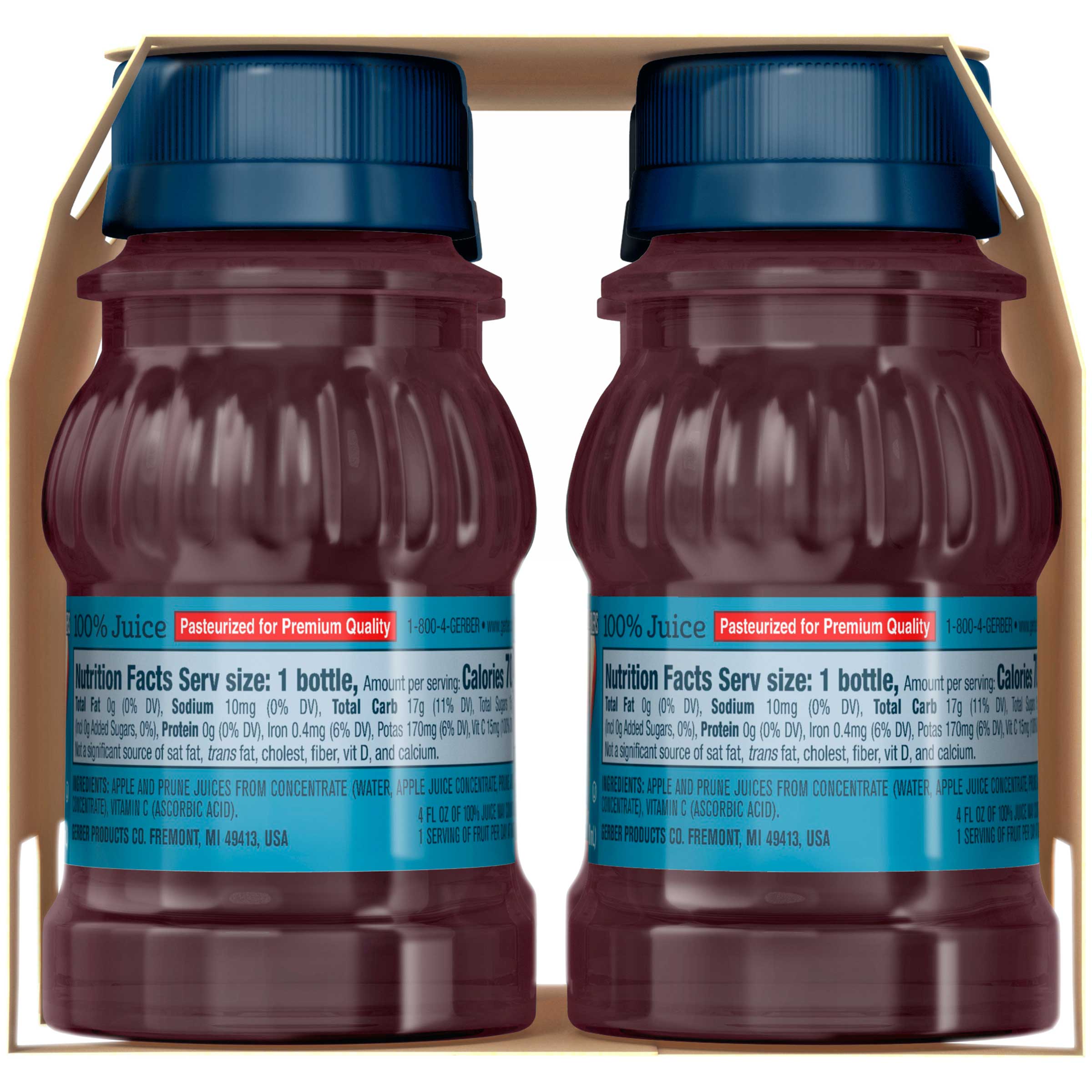 Gerber Apple And Prune Juice, 4 Fluid Ounce -- 24 Per Case