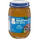Gerber Mealtime For Baby Beef Vegetable Puree Baby Food, 6 Ounce Jar -- 12 per case