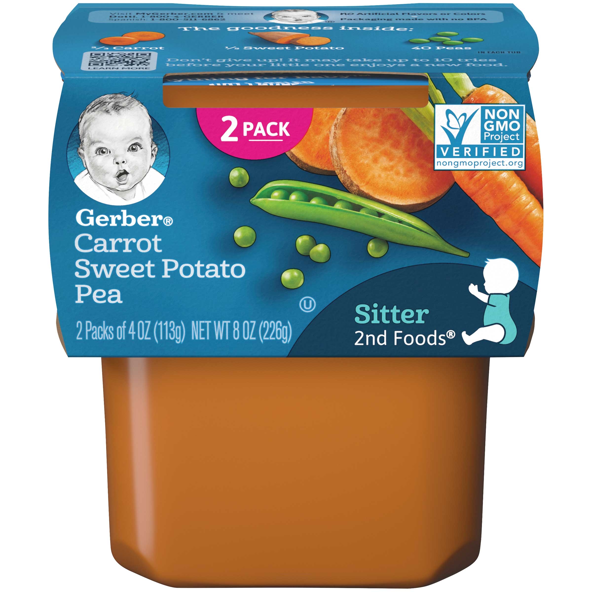Gerber 2nd Foods Mixed Vegetable Baby Food, 8 Ounce -- 8 per case.