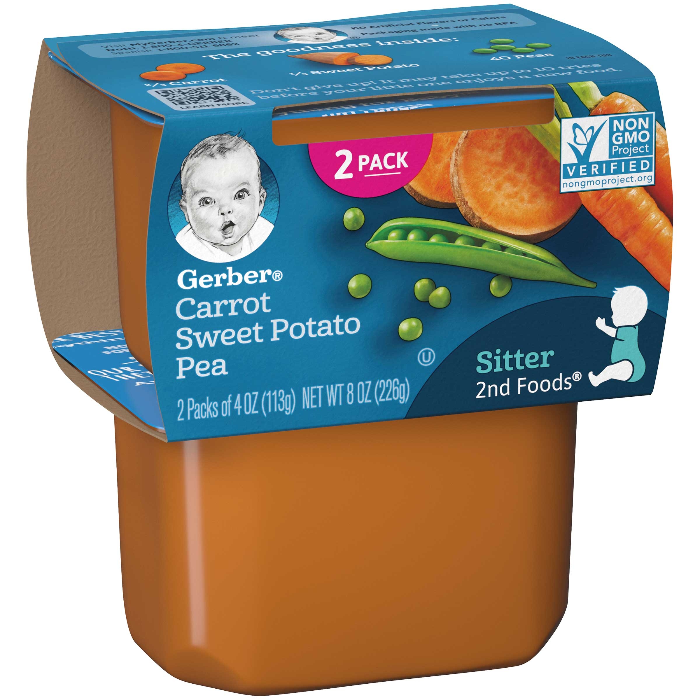 Gerber 2nd Foods Mixed Vegetable Baby Food, 8 Ounce -- 8 per case.