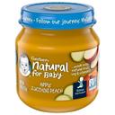 Gerber 2nd Foods Natural Apple Zucchini Peach Puree Baby Food, 4 Ounce Jar -- 10 per case