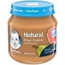 Gerber 2nd Foods Natural Pear Guava Puree Baby Food, 4 Ounce Jar -- 10 per case