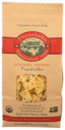 Montebello Organic Farfalle Pasta, 1 Pound -- 12 per case