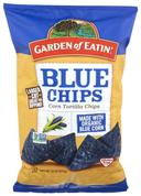 Garden Of Eatin Organic Blue Corn Tortilla Chips - Fiesta Size, 22 Ounce -- 10 per case.