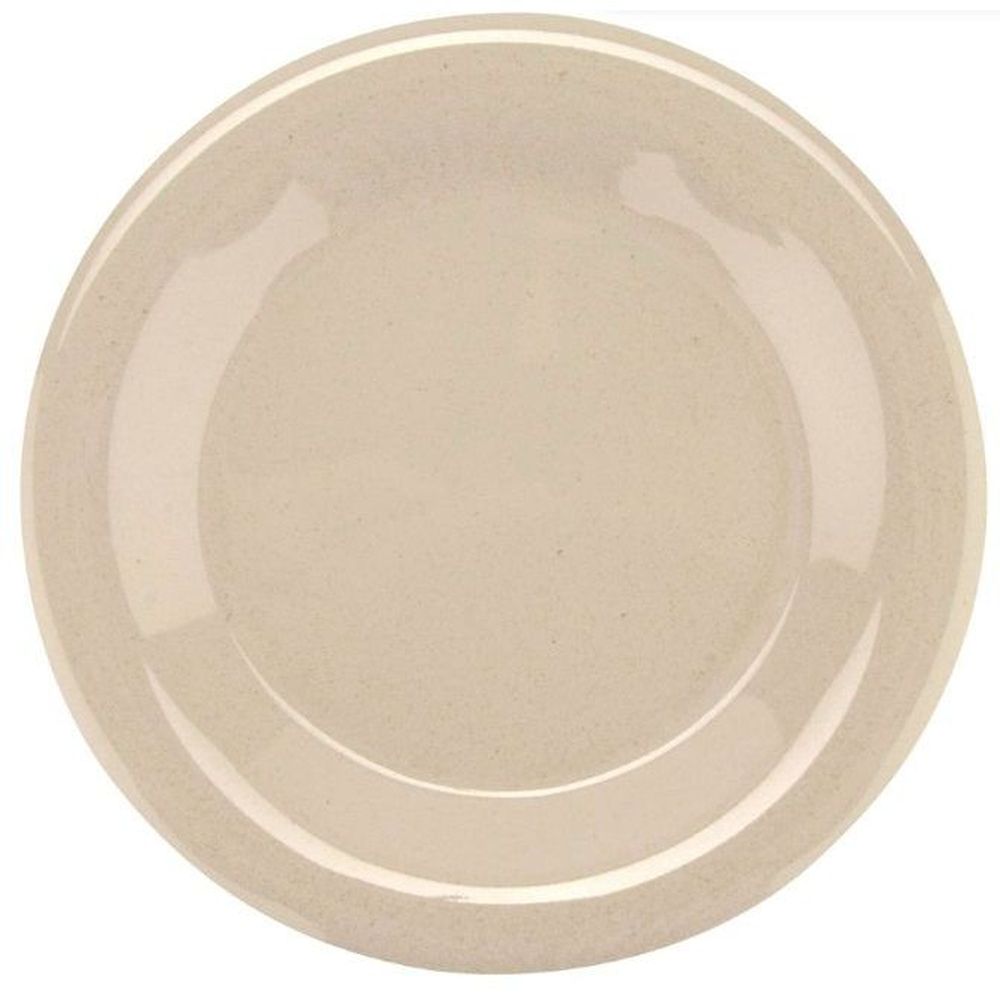 GET Bamboo Melamine Round Wide Rim Plate, 9 inch -- 24 per case