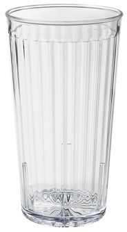 Get Enterprises San Plastic Clear Textured Tumbler, 22 Ounce -- 72 Per Case