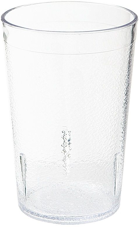 Get Enterprises San Plastic Clear Textured Tumbler, 8 Ounce -- 72 Per Case