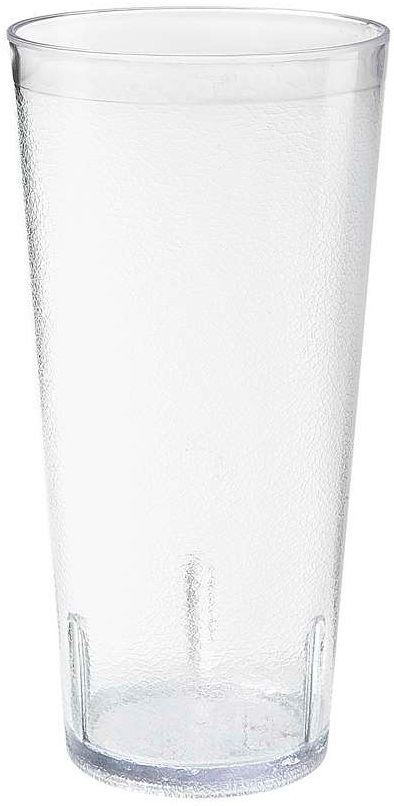 Get Enterprises San Plastic Clear Textured Tumbler, 24 Ounce -- 72 Per Case