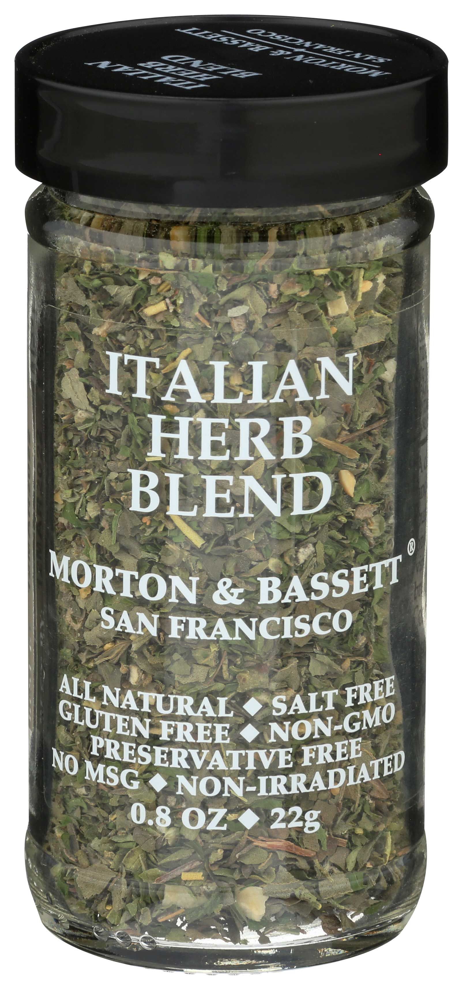 Morton & Bassett Italian Herb Blend Seasoning, 0.8 Ounce -- 3 Per Case
