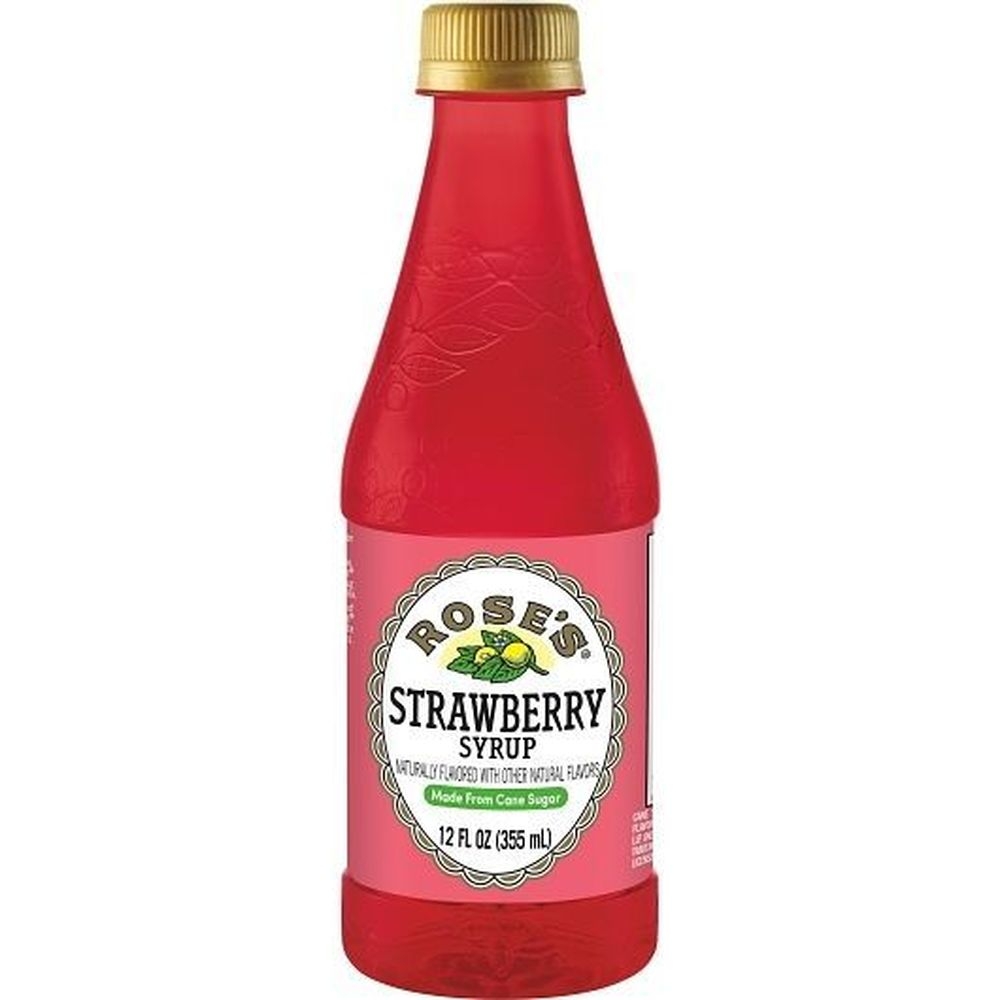 Roses Strawberry Simple Syrup, 12 Fluid Ounce -- 6 per case