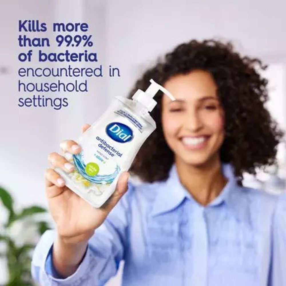 Dial Antibacterial Defense White Tea Liquid Hand Soap, 11 Fluid Ounce - 12 per case