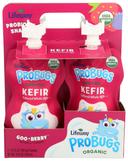 Lifeway Organic Goo Berry Probugs Whole Milk Kefir, 3.5 Fluid Ounce - 4 count per pack -- 6 packs per case