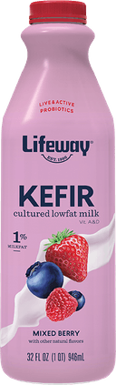 Lifeway Mixed Berry Kefir Milk, 32 Fluid Ounce -- 6 per case