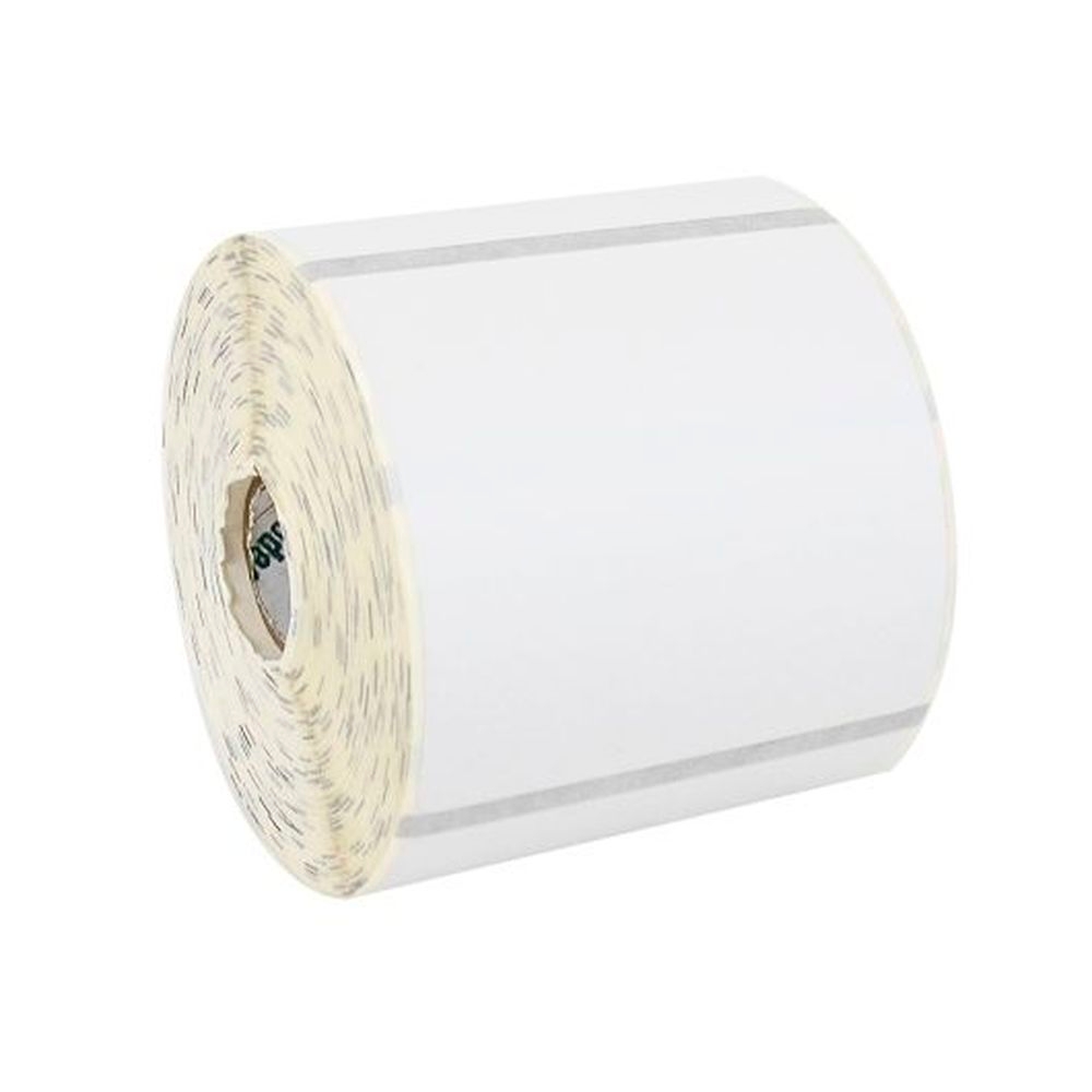 Datecodegenie 3 x 3 inch White Blank Permanent Label Roll, 500 count - 4 rolls per case