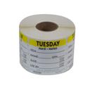 National Checking DateIt Item Date Use By Tuesday Removable Food Safety Label Roll, 500 count per roll.