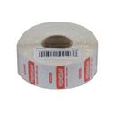 National Checking Company Dateit Red Trilingual Permanent Label - Wednesday, 1 x 1 inch -- 1000 per case.
