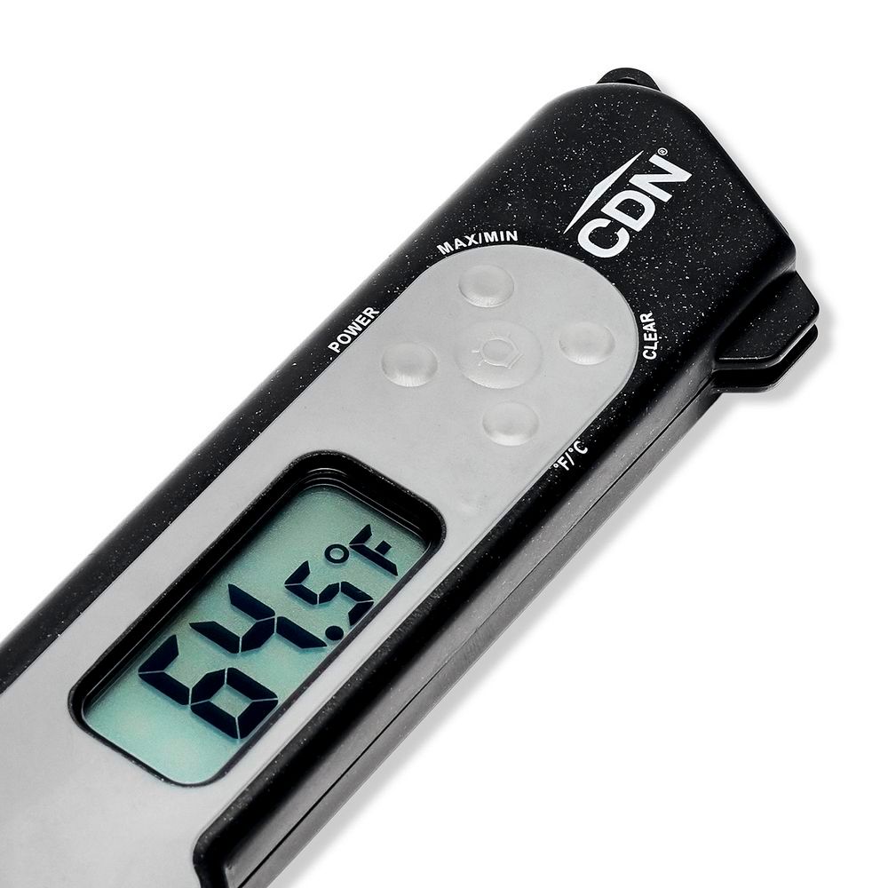 Cdn Folding Thermocouple Thermometer, Black