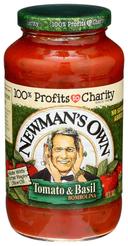 Newmans Own Tomato and Basil Bombolina Pasta Sauce, 24 Fluid Ounce -- 8 per case