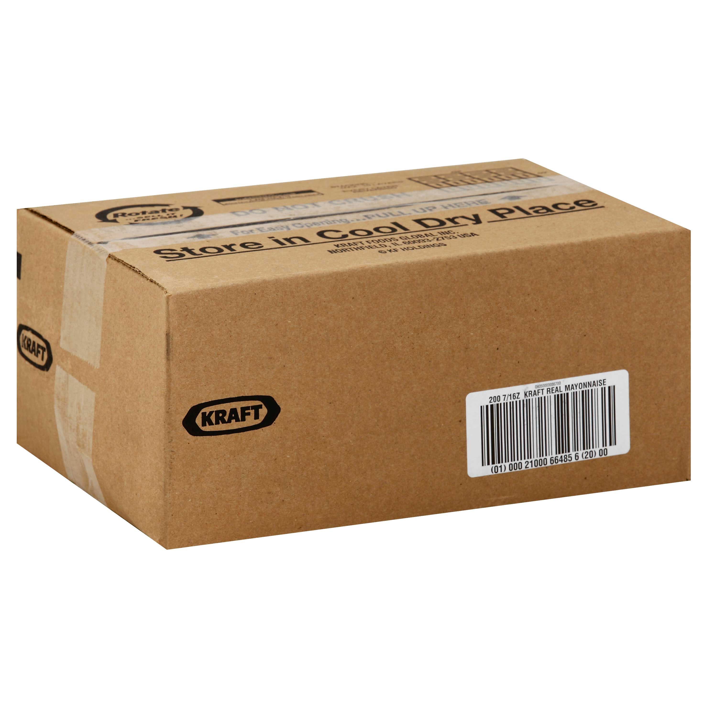 Kraft Real Mayonnaise, 0.44 Ounce -- 200 Per Case
