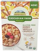 Cascadian Farm Organic Gluten Free Honey Vanilla Crunch Cereal, 10.5 Ounce -- 12 per case
