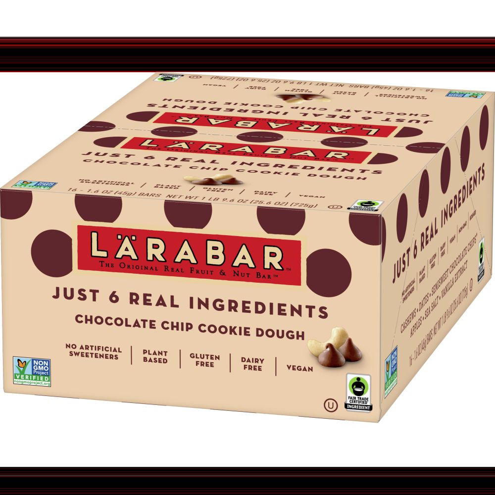 Larabar Chocolate Chip Cookie Dough Snack Bar, 25.6 Ounce -- 4 Per Case