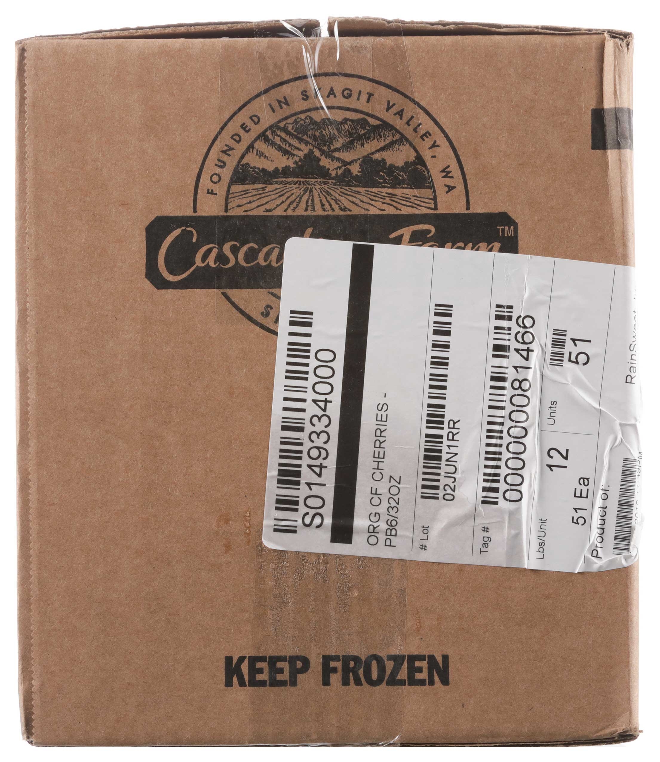 Cascadian Farm Organic Cherries, 32 Ounce -- 6 per case.