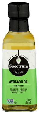 Spectrum Naturals Refined Avocado Oil, 8 Ounce -- 6 per case.