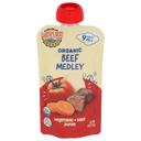 Earths Best Organic Vegetable Plus Beef Medley Puree for 9 Plus Months Baby, 4 Ounce Pouch -- 12 per case