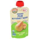 Earths Best Organic Pear Butternut Squash Fruit Plus Veggie Puree for 6 Plus Months Baby, 3.5 Ounce Pouch -- 12 per case