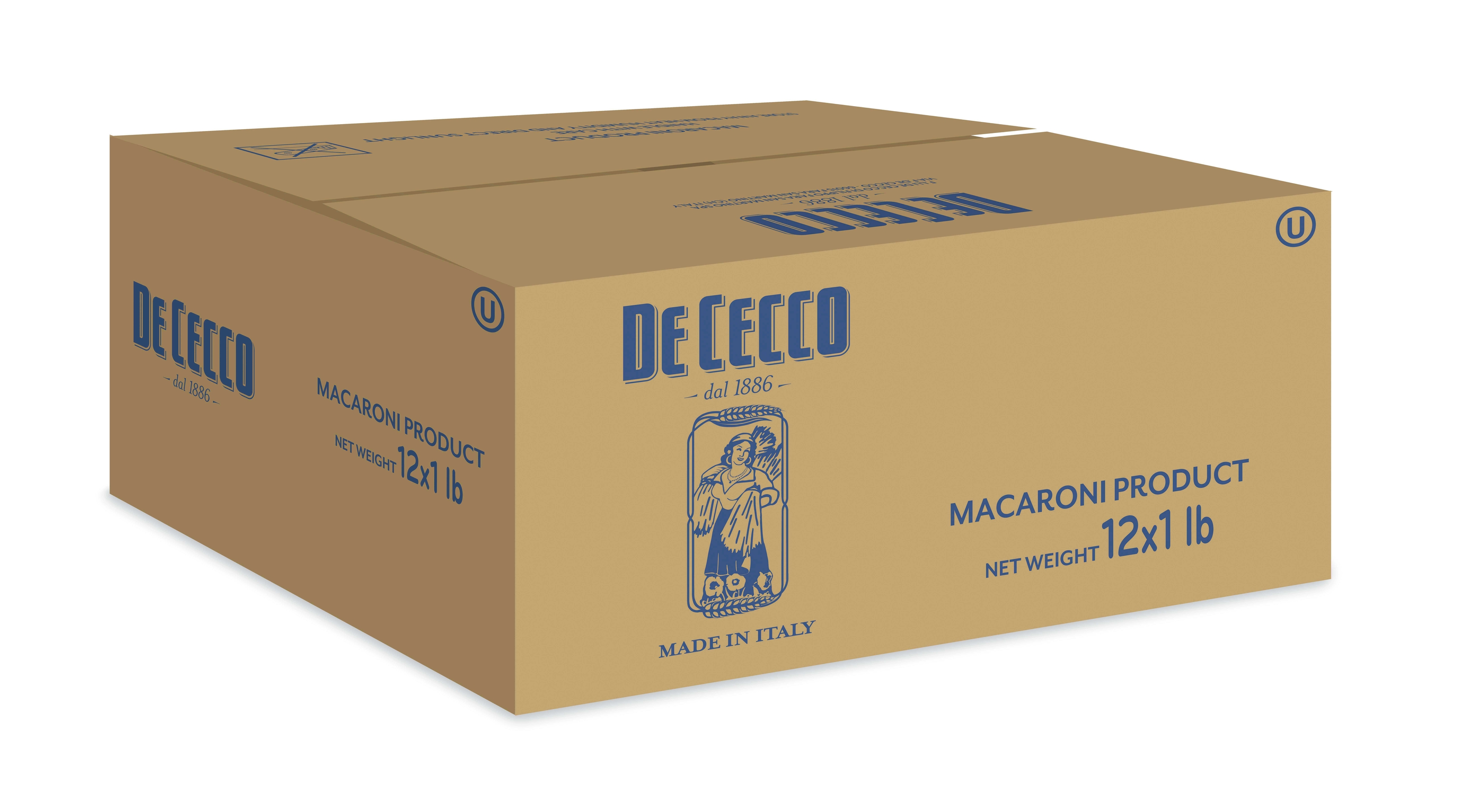 De Cecco No 124 Rigatoni Napoletani Pasta, 1 pound -- 12 per case