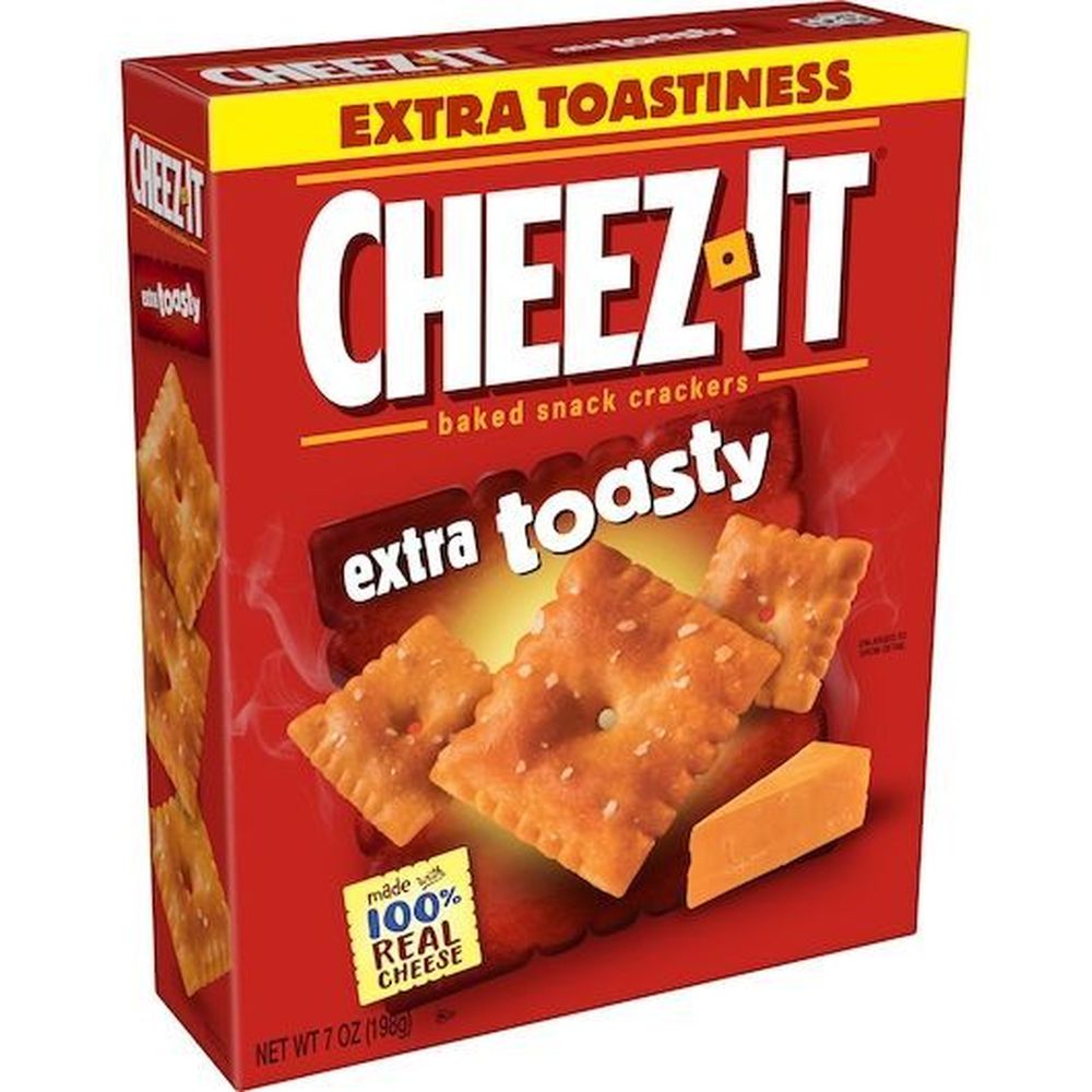 Cheez It Extra Toasty Snack Cracker, 7 Ounce -- 12 per case